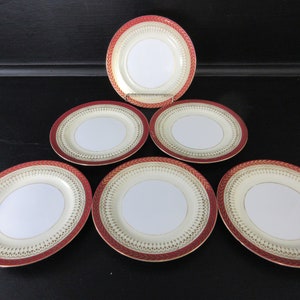 Cimarron Bread Butter Dessert Plates by NORITAKE NORITAKE M 1930 6 6.25&quot;