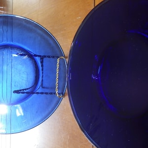 Platos para ensalada azul cobalto 3 platos para ensalada redondos de 8&quot; con borde liso
