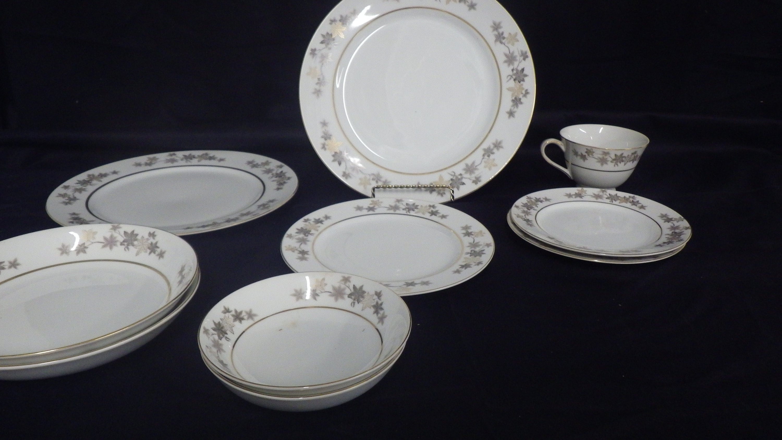 Vintage China Dishes Silhouette Empress China Co Plates Bowls Etsy