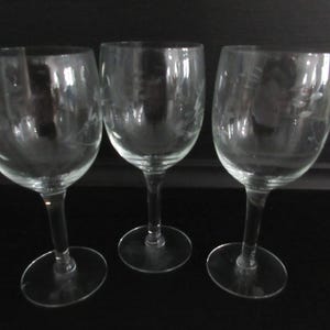 Vintage Princess House Heritage Wine Glasses Goblets 3 7 ounce stems EUC