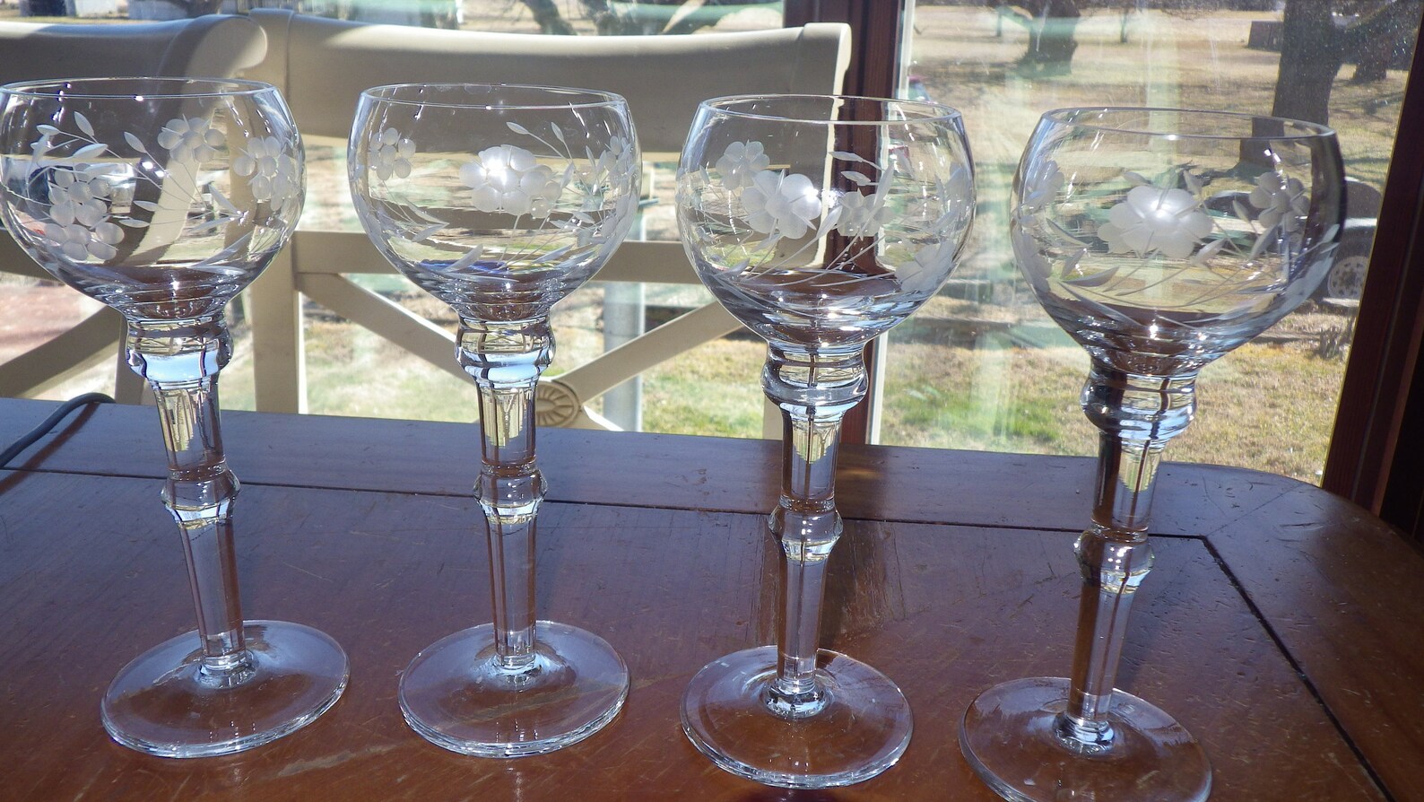 Etched Cordial Glasses Liqueur Glasses Stems 6 4 oz vintage Etsy 日本