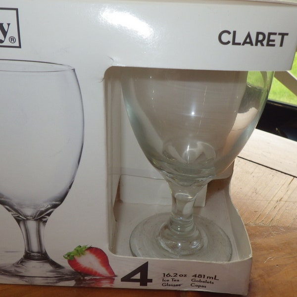 Clear Glass Ice Tea Glasses Etsy