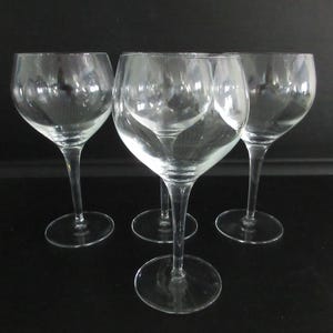 Vintage Crystal Wine Glasses Balloon style Red Wine Glasses 4 16 oz glasses