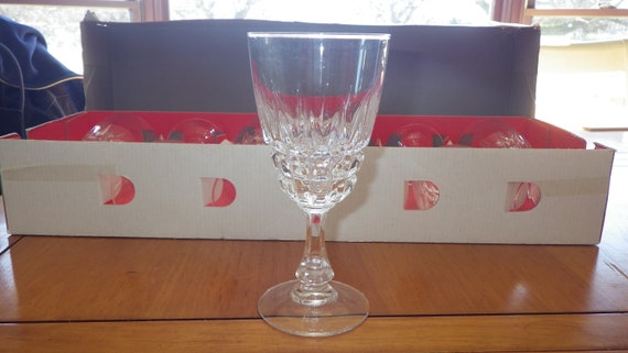 Lead Crystal Wine Glasses Pompadour By Cristal D Arques Etsy