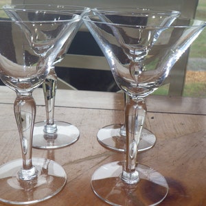 Clear Cordial Glasses Aperitifs Liqueur glasses stems 4 4 oz bulbous stems