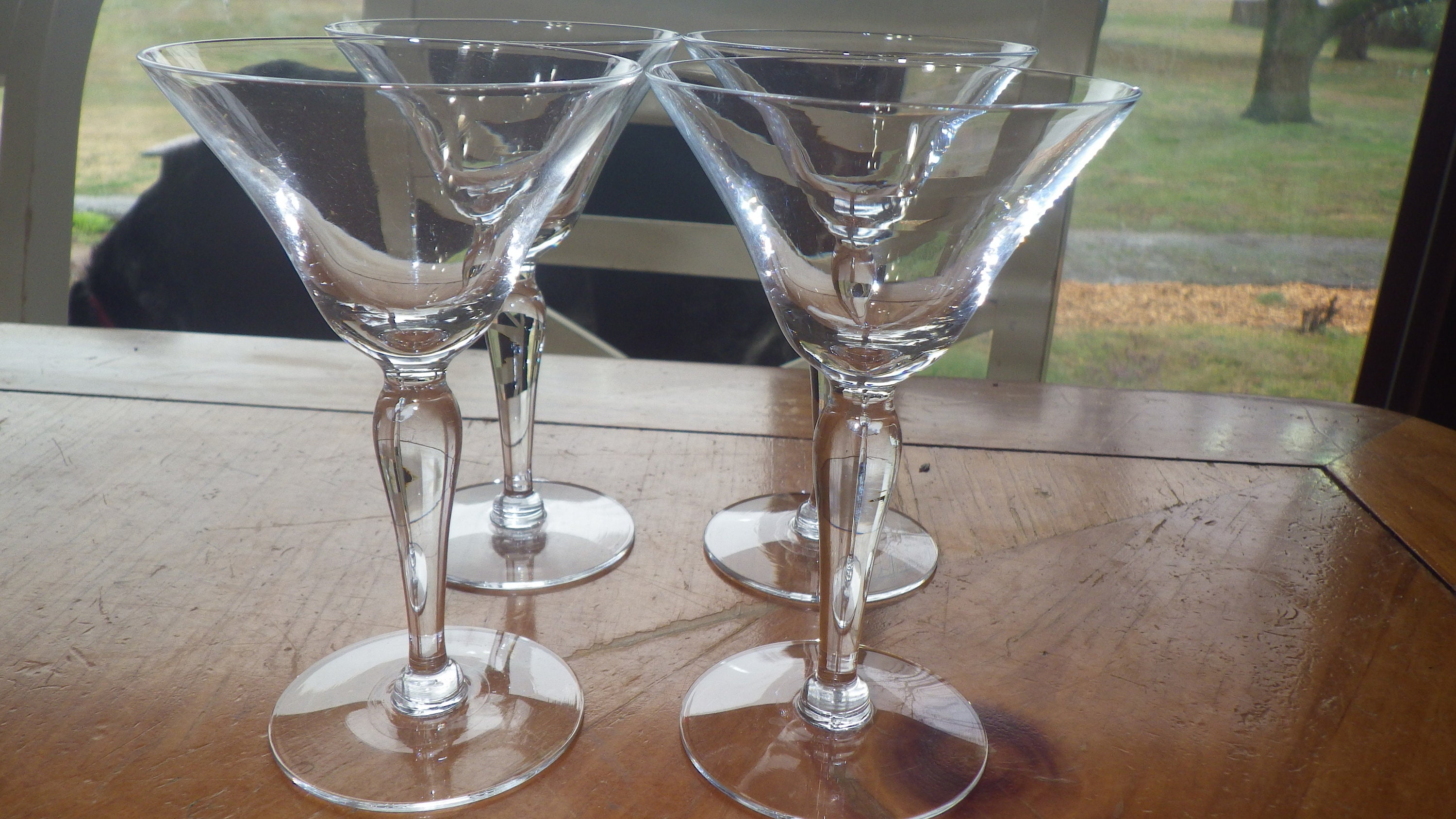 Wine Glasses & Charms Kitchen & Dining 4 Small Stemmed Clear Cordial