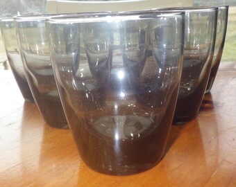 Smokey Gray Green whiskey glasses on the rocks old fashioned 6 12oz glasses