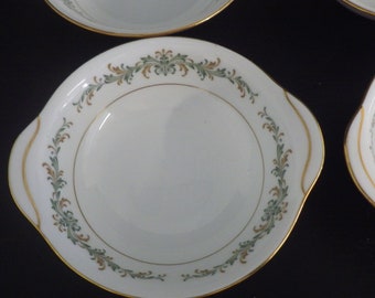 Barcelona by NORITAKE Lug Cereal Bowls handled bowls 4 6.75" 1965 vintage bowls