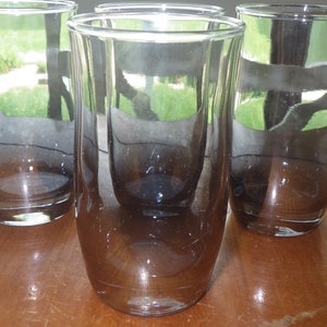 Smokey gray Juice glasses mirrored type finish 4 7 oz flat bottom glasses