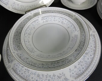 Vintage China Dinnerware Set Arcadia Fine China of Japan S/6 #5110