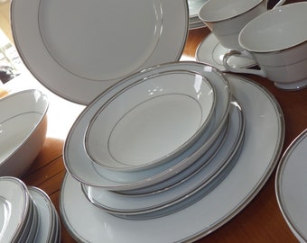 Fine China Dinnerware Sincerity by IMPERIAL China Wedding China rimmed in Platinum