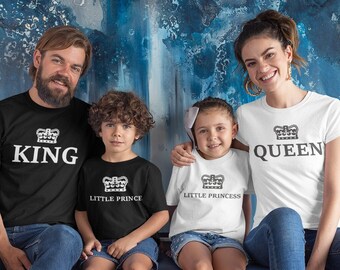 Mom And Son Shirts, Mom And Son Matching Shirts, Mom And Son Matching Outfits, Family Matching Tshirts, King Queen Prince Princess Set