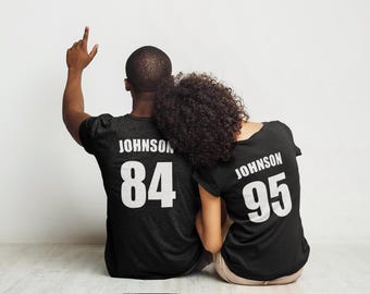 Custom Name and Number Family Matching Shirts
