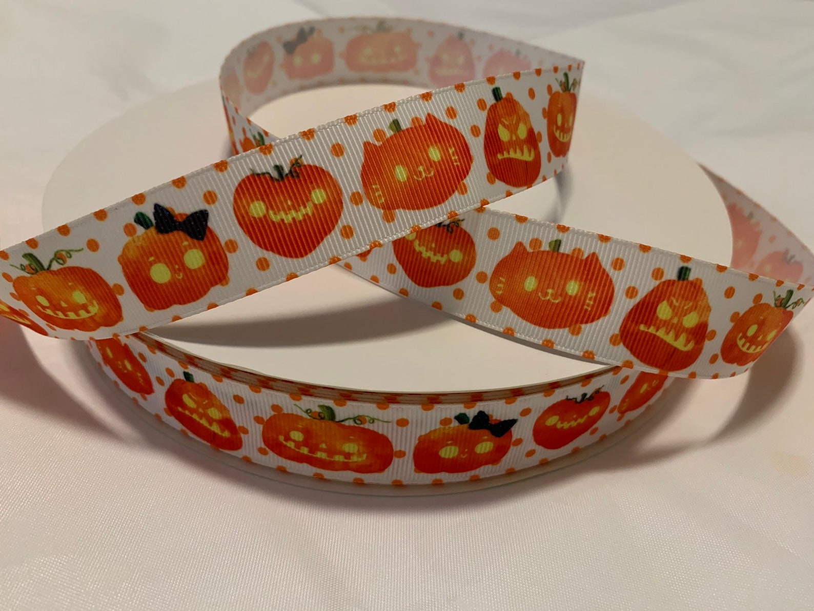 Halloween ribbons halloween grosgrain ribbons pumpkin Etsy