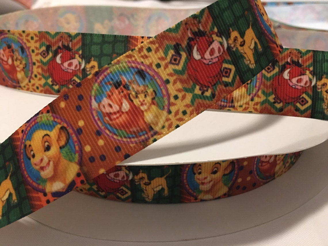 1 inch lion king ribbons lion king ribbons lions ribbons Etsy
