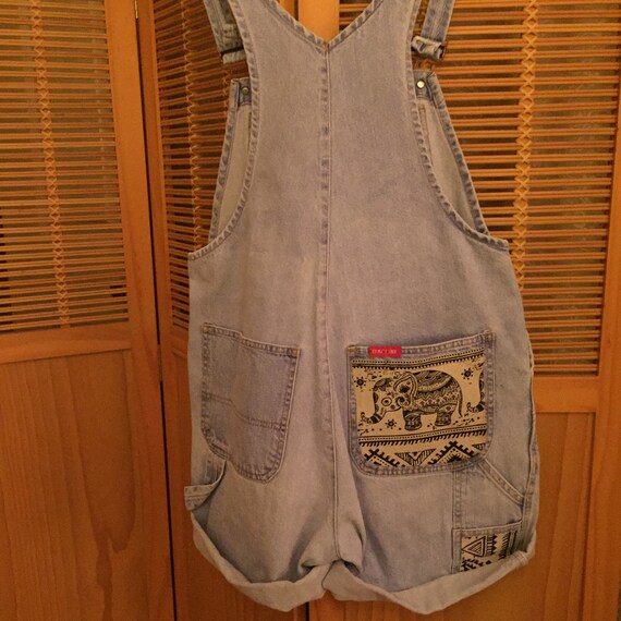light blue denim dungarees