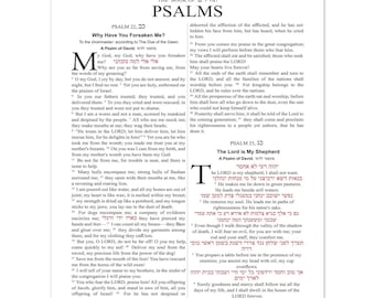 Psalms 22-23 - The Lord is My Shepherd | w/Hebrew | (Full Psalms) | ESV