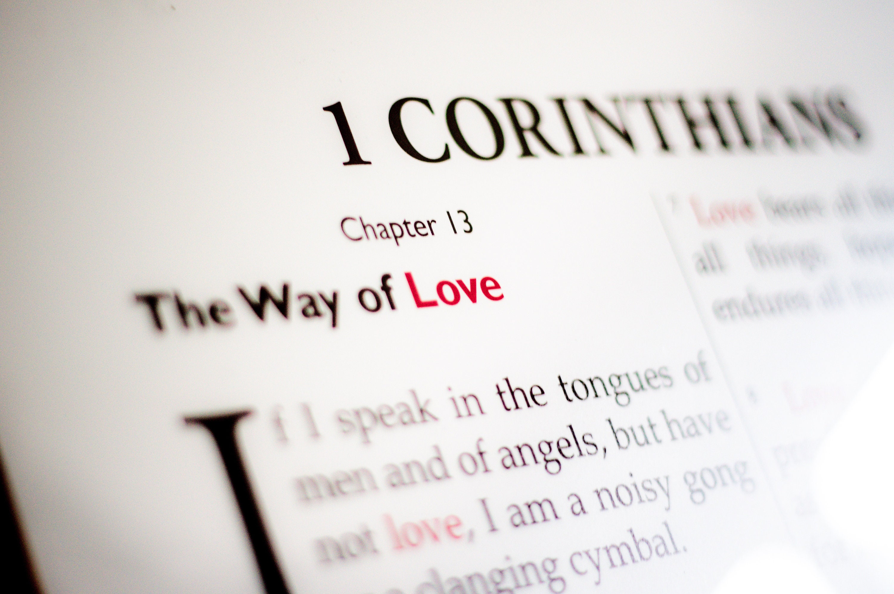 When There Is Nothing Left But Love Chapter 1 1 Corinthians 13: The Way of Love Full Chapter 5x7 ESV | Etsy