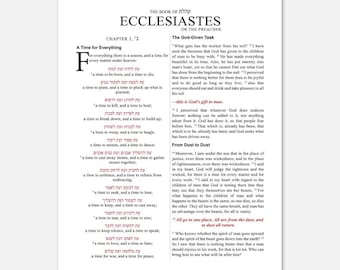 Ecclesiastes 3 Poster: A Time For Everything - ESV Bible Verse Art