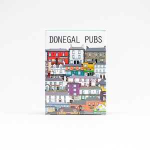 Cartas de Baralho Donegal Pub, Pubs Irlandeses, Ideia de Presente Donegal, Ilustrações de Pub, Lembrança Irlandesa, Presente Único, 52 Ilustrações de Pubs Donegal