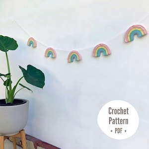Rainbow Crochet Pattern | Rainbow Garland | PDF DIGITAL DOWNLOAD - in English