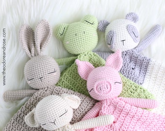 Crochet Bundle Sleepy Baby Lovey | Security Blanket | PDF - PATTERN ONLY in English