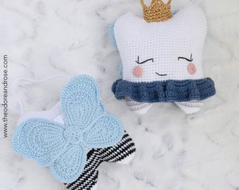 Tooth Fairy Pillow Bundle | Fairy Princess and Little Gentleman | Crochet Pattern PDF | PATTERN ONLY in English
