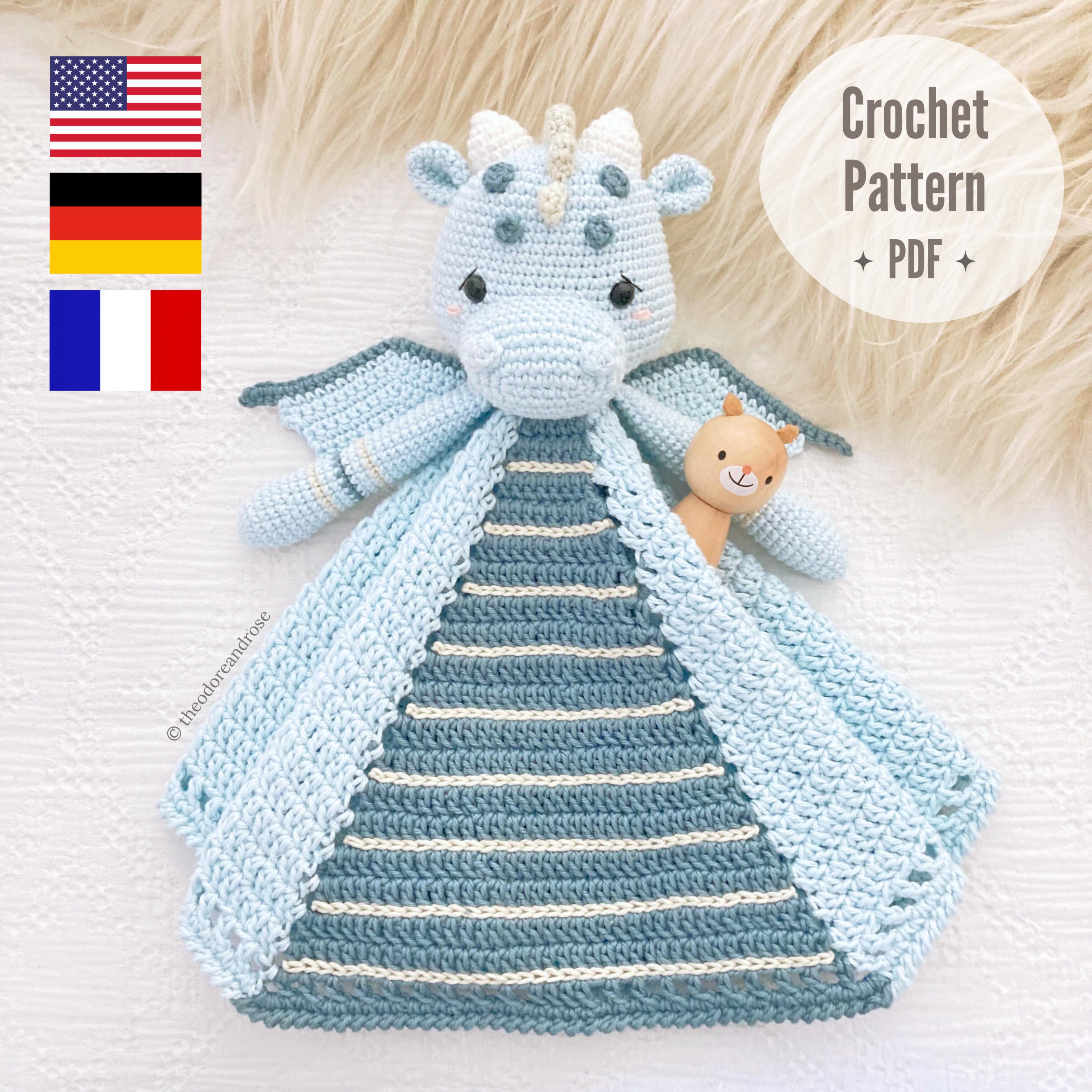 Oso Manta De Apego Bebe Crochet Osito Mantita De Apego De Crochet