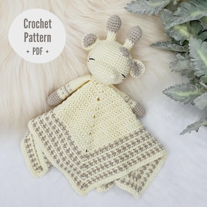 Giraffe Crochet Lovey | Juniper The Little Giraffe Lovey | PATTERN ONLY