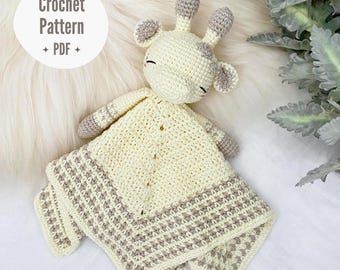Giraffe Crochet Lovey | Juniper The Little Giraffe Lovey | PATTERN ONLY