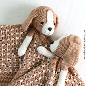 Beagle Crochet Lovey Blanket | Barkley Beagle Lovey | Crochet pattern | PDF - PATTERN ONLY in English