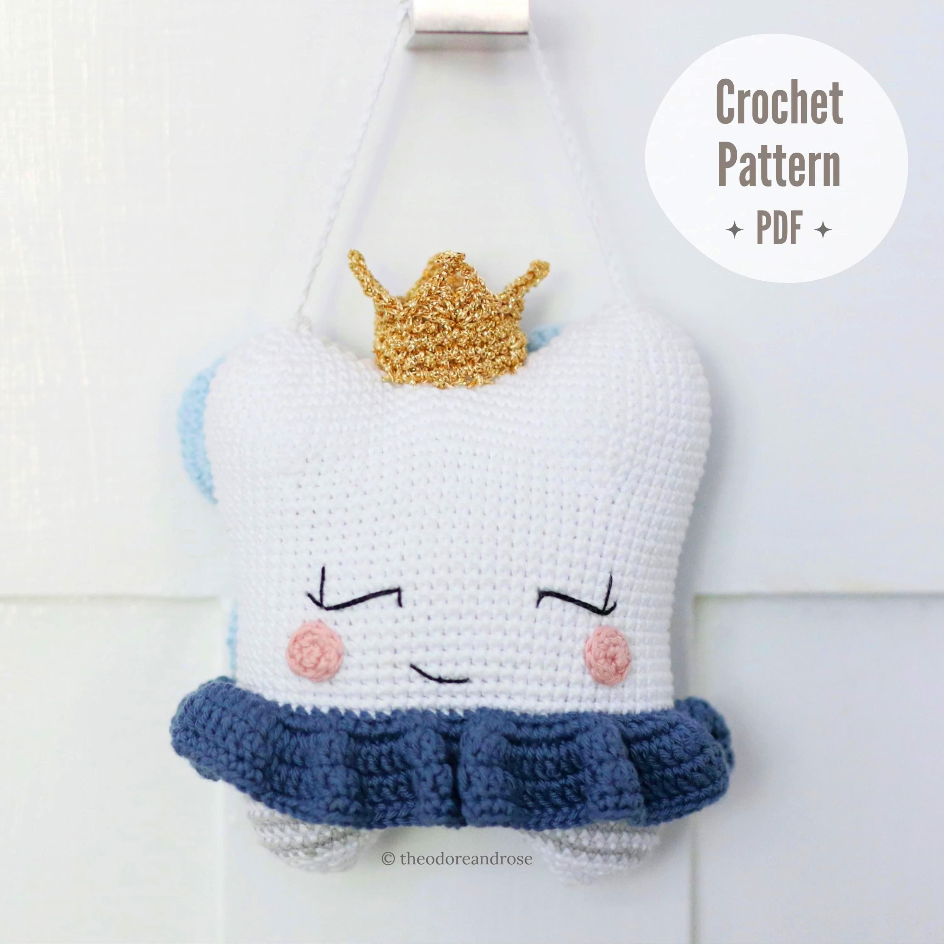 35 Tooth Crochet Pattern: Unlock Your Creativity with Fun Dental Designs 32 Fairy Princess Tooth Fairy Pillow