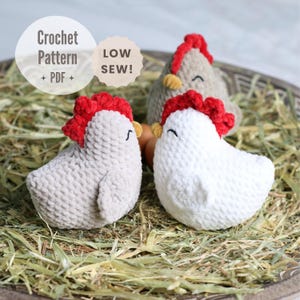 Miss Millie Chicken Crochet Pattern PDF  | Cottage Core Crochet Chicken |  DIY Tutorial in English