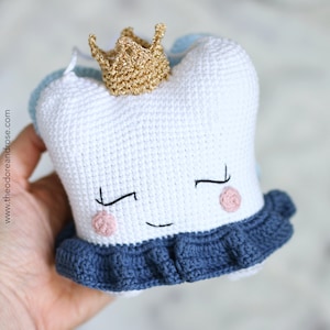 Oreiller de fée des dents | Oreiller de fée princesse fée des dents | Patron au crochet PDF | MOTIF UNIQUEMENT en anglais
