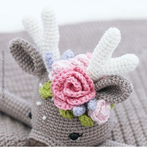Deer crochet security blanket lovey Finley The Little Fawn Crochet Pattern PDF PATTERN in English image 5