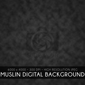 Midnight Black • Muslin-inspired Digital Background