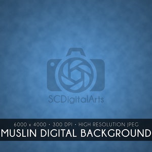 Sky Blue • Muslin-inspired Digital Background
