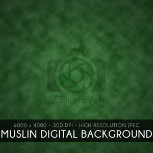 Pine Green • Muslin-inspired Digital Background