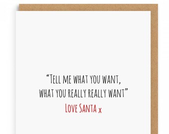 Spice Girls Themed Christmas Card - Funny Christmas Card - Naughty Christmas Card - Christmas Card -  Funny Xmas Card - Joke Xmas Card