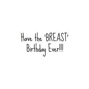 Breast Friends Rude Birthday Card Best Friend Funny Birthday Card Funny Birthday Card You're the Breast Boobies Tits Pun Card image 2