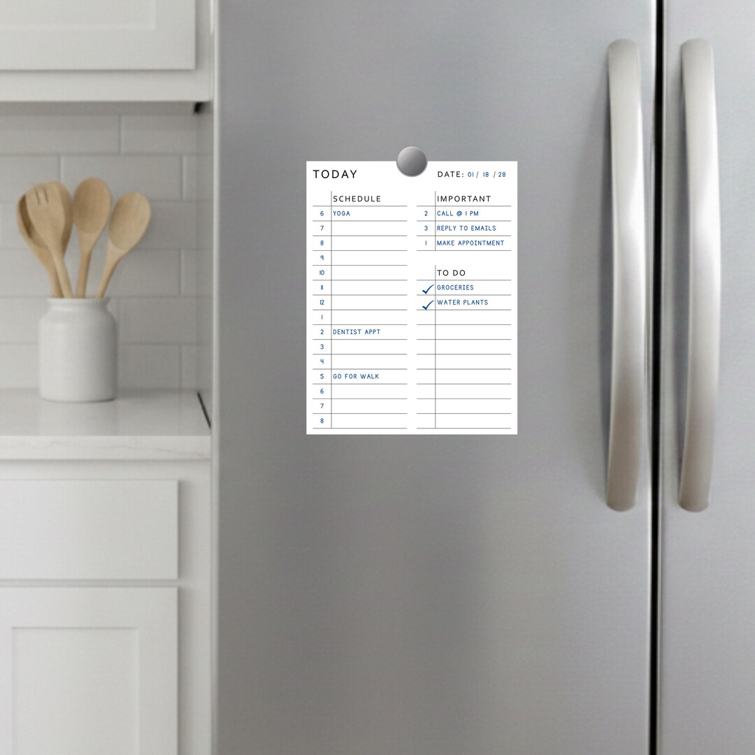 Minimalist Daily Planner Printable Fillable PDF | To-do List | Work ...