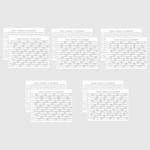 2024 | 2025 | 2026 | 2027 | 2028 Year Planner Printable | Yearly Planning Calendar | Calendar Poster |Digital Calendar | Calendar | Planner image 10