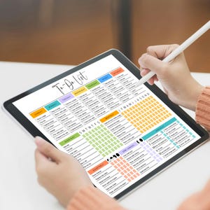 Printable To Do List Template Colorful PDF Checklist Daily Weekly Monthly Annual Instant Download Sunday & Monday Start Task Tracker ADHD A4 image 10