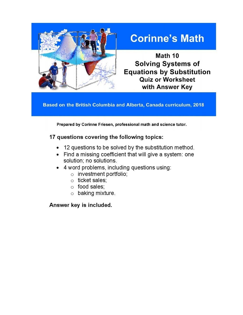 Worksheet 1 Solve The Linear Equations Using The