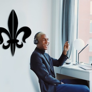 Fleur De Lis Wall Art Decor, Fleur De Lis Wall Art, Fleur De Lis Wall Decal, Fleur De Lis Stationery, Fleur De Lis Wooden, Fleur De Lis Art