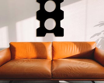 Adinkra Obaa Ne Oman Wood Art: African Wall Decor