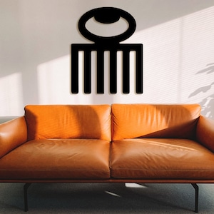Símbolo Adinkra de Duafe: Peine Afro de Madera para Decoración de Pared