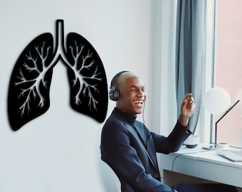 3D Lungs Wall Decor: Medical Office Art, Healthcare Gift