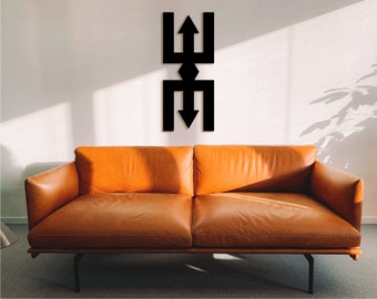 Adinkra Nteasee Wood Wall Art: African Symbol Decor