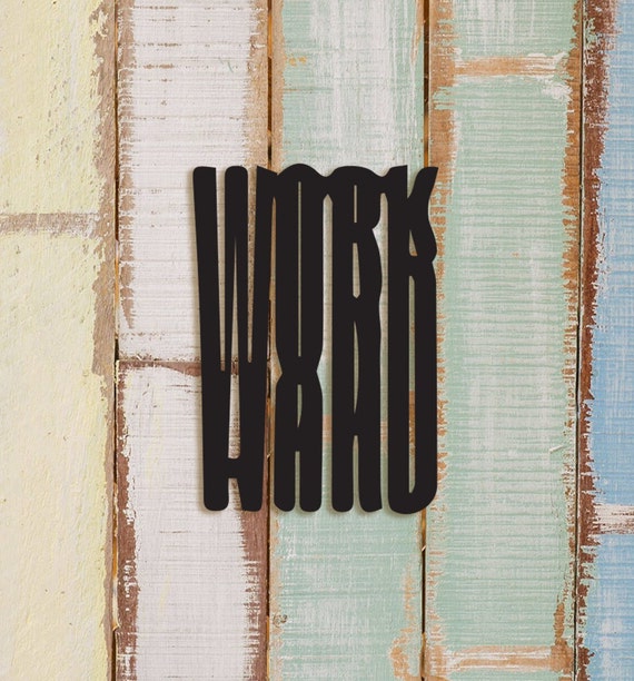 Work Hard Wall Decor Office Wall Decor Motivational Wall Etsy